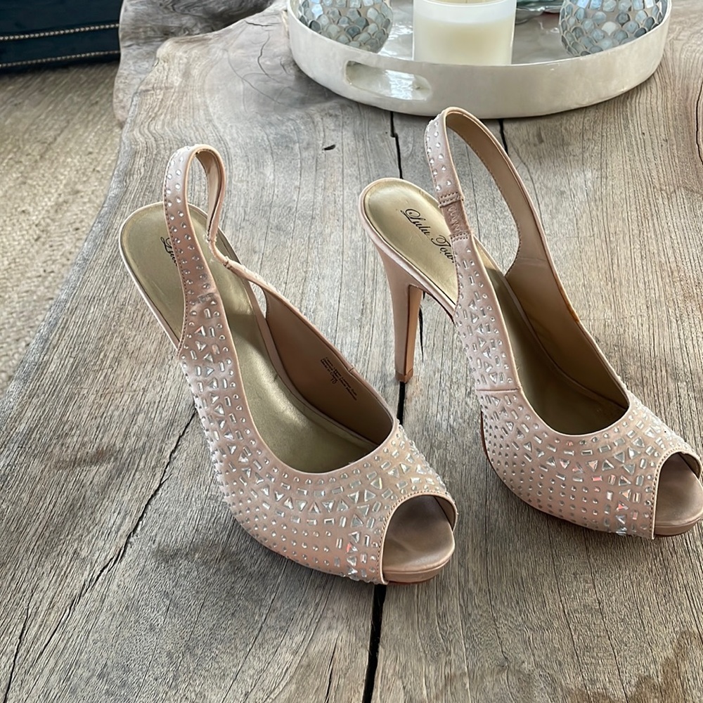 LuLu Townsend Light Pink/Beige Heels Size 10